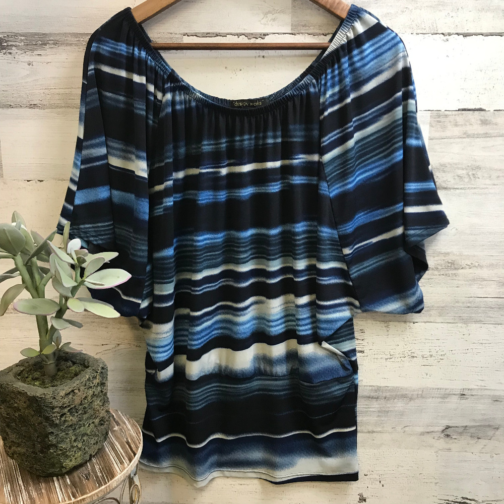 🔥4/20🔥design works Blouse [424b8]